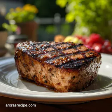 Tuna Steak Barbecue: Perfect Medium-Rare Sear