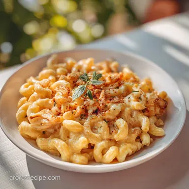 Crockpot Mac and Cheese: Ultra-Creamy for 8 Servings Recipe Card
