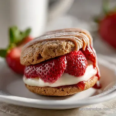 Irresistible Valentines Strawberry White Chocolate Cookie for 24 Recipe Card