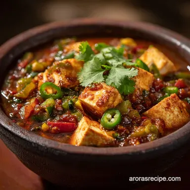 Hearty Vegetable Paneer Chili Delhi Meets Dallas Comfort Bowl Recipe Card