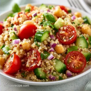 Vegan Mediterranean Quinoa Salad for 6