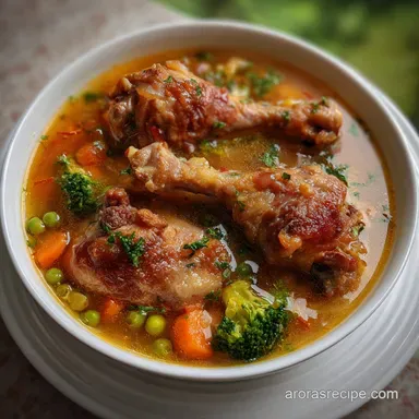 Chicken Leg Soup: Restorative, Velvet-Textured Broth Recipe Card