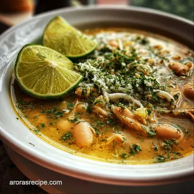 White Chicken Chili with Poblano and Lime: Smoky & Zesty