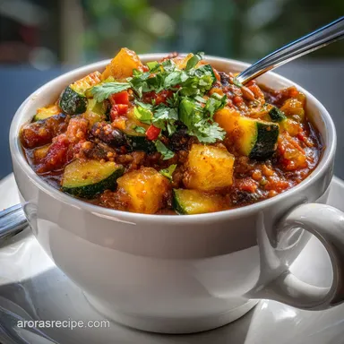 Zucchini Chili: High Protein Crockpot Meal Prep