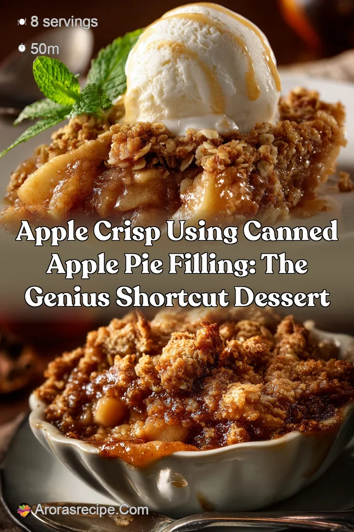 Apple Crisp Using Canned Apple Pie Filling: The Genius Shortcut Dessert