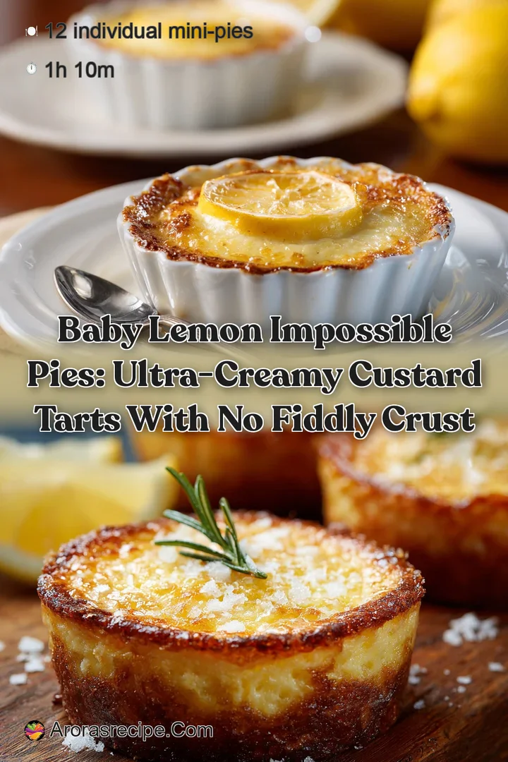 Baby Lemon Impossible Pies: Ultra-Creamy Custard Tarts with No Fiddly Crust