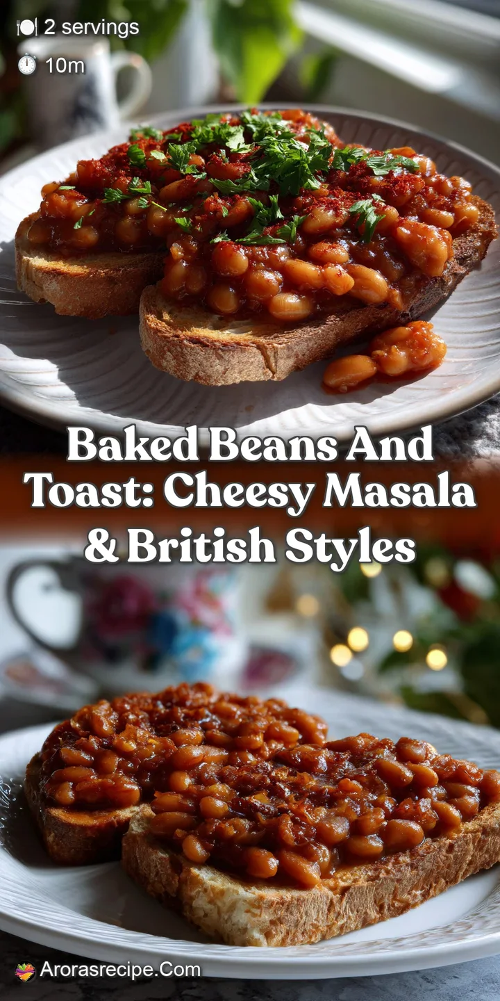 Glossy, deep-brown baked beans piled high on a slice of toasted, golden-brown bread, with visible steam rising.