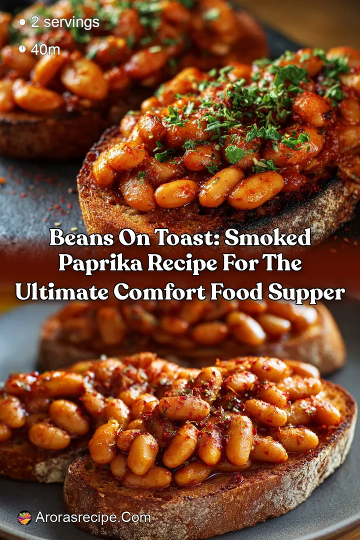 Beans on Toast: Smoked Paprika Recipe for the Ultimate Comfort Food Supper