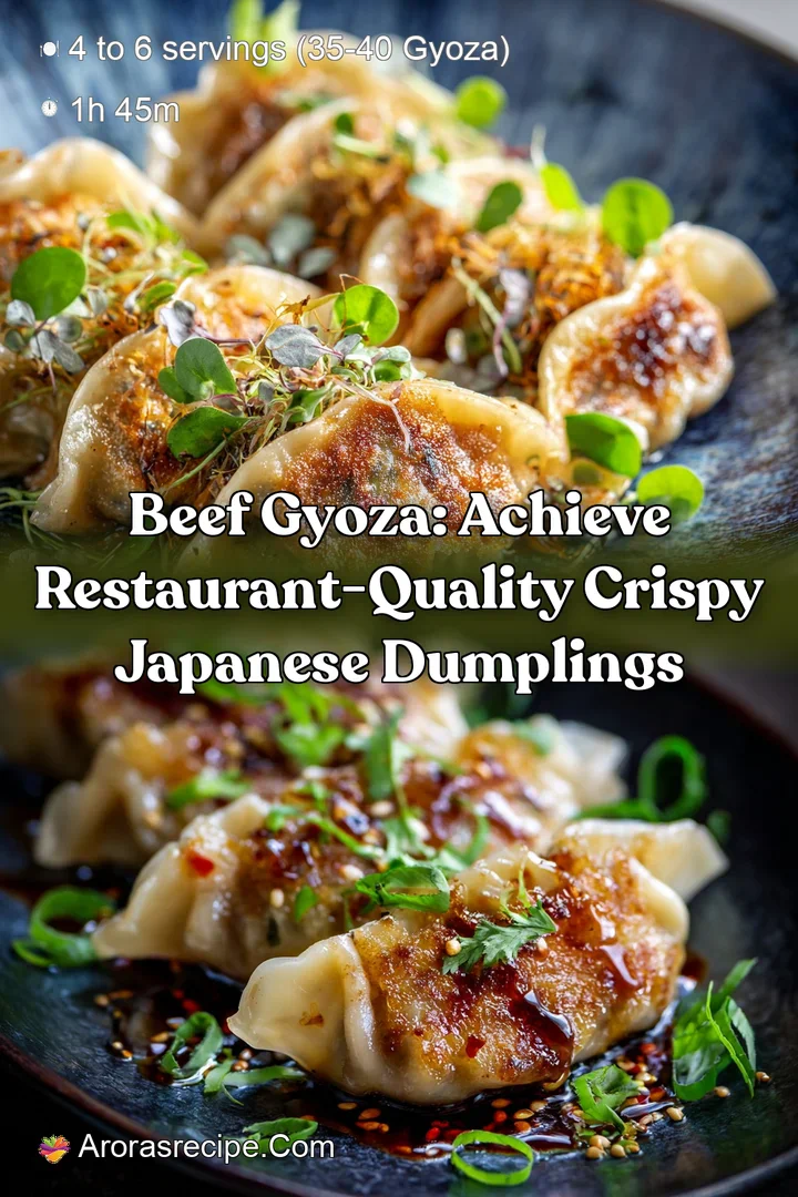 Beef Gyoza: Achieve Restaurant-Quality Crispy Japanese Dumplings