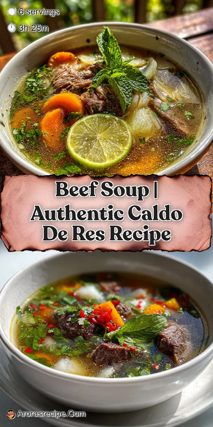 Close-up of steaming beef soup, highlighting tender beef, soft vegetables, and glistening broth, inviting warmth and comfort.