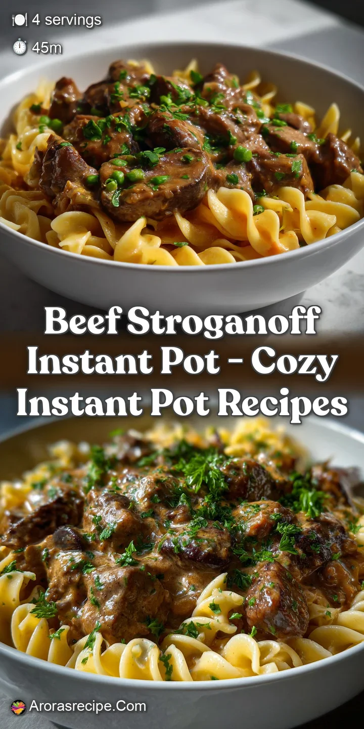 Beef Stroganoff Instant Pot - Cozy Instant Pot Recipes