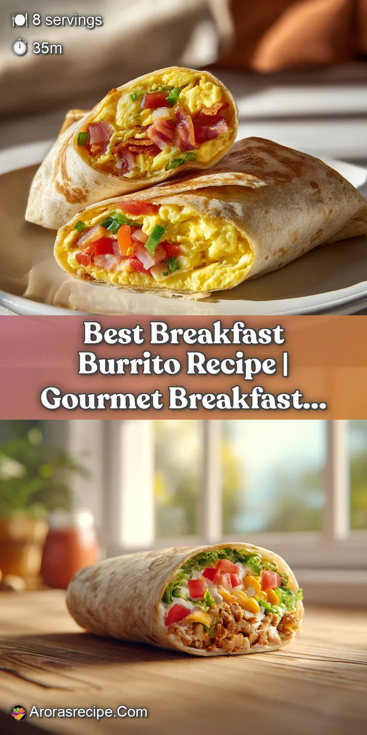 Close-up of a glistening breakfast burrito with perfectly cooked sausage and fluffy scrambled eggs.