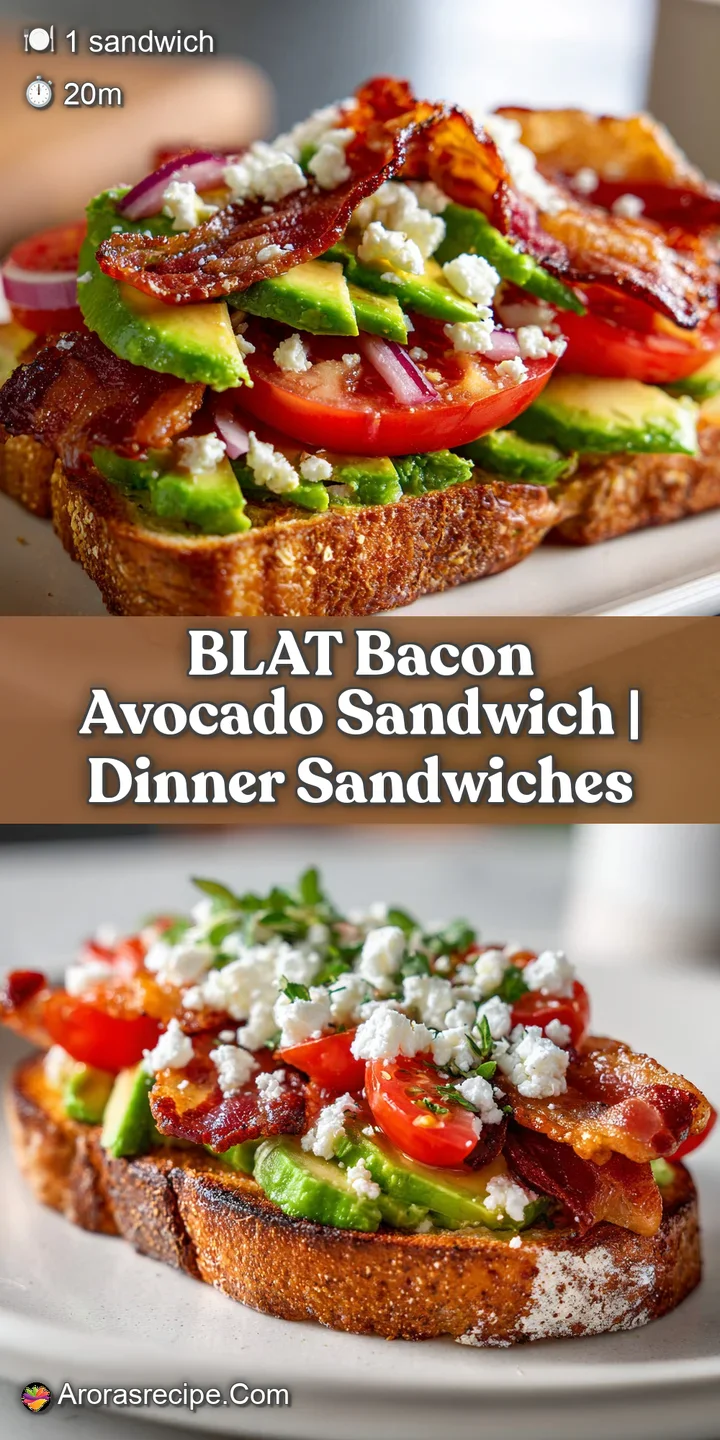 Macro shot of juicy red tomato slices, creamy green avocado, and crumbly white feta on a piece of golden toasted bread.