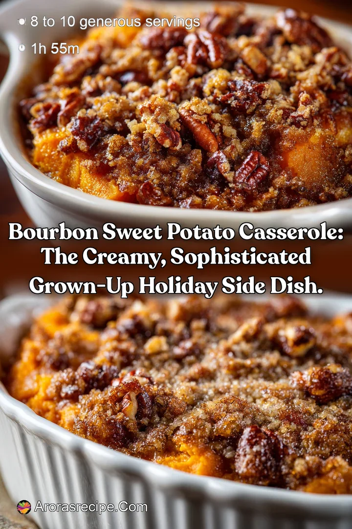Bourbon sweet potato casserole: The creamy sophisticated grown-up holiday side dish.