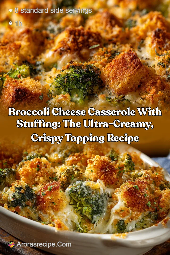 Broccoli Cheese Casserole With Stuffing: The Ultra-Creamy Crispy Topping Recipe