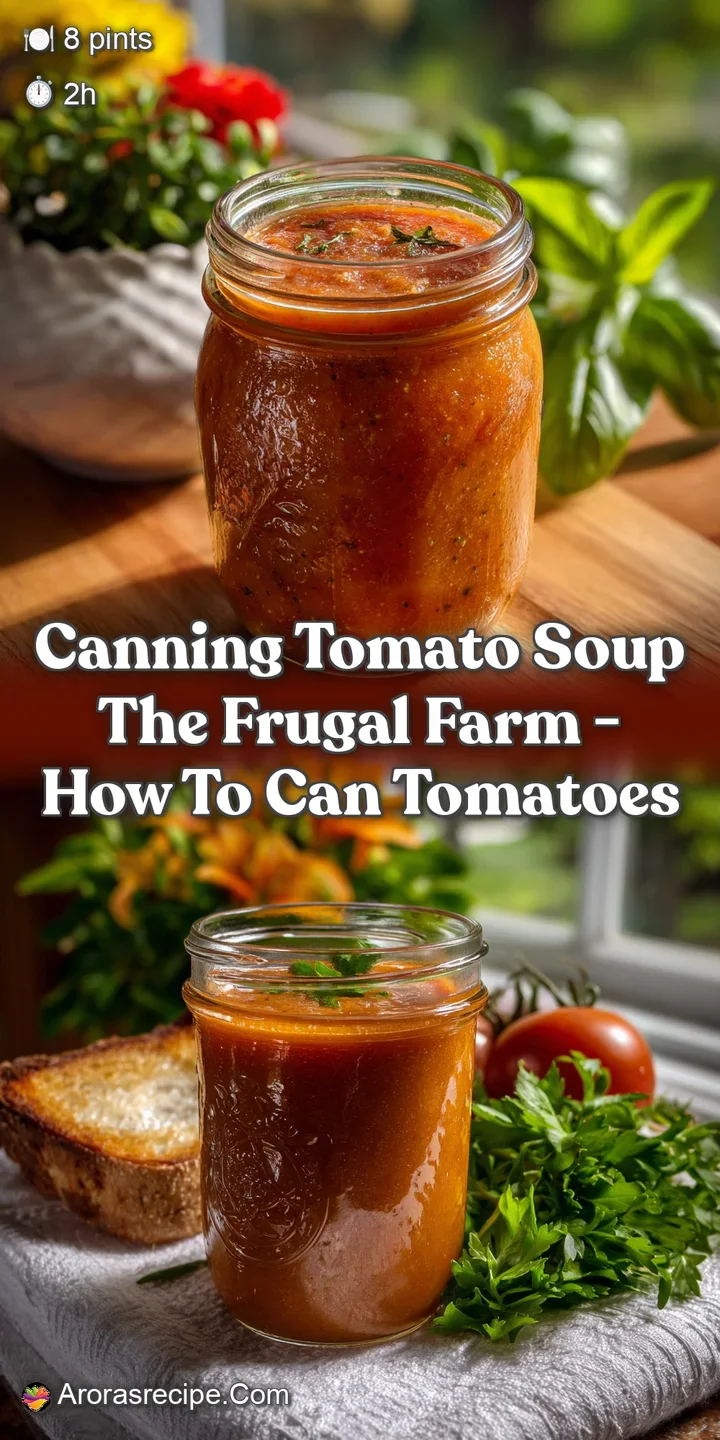 Close-up of vibrant red tomato soup, thick and rich, with visible tomato chunks, and fragrant steam rising against a dark ...