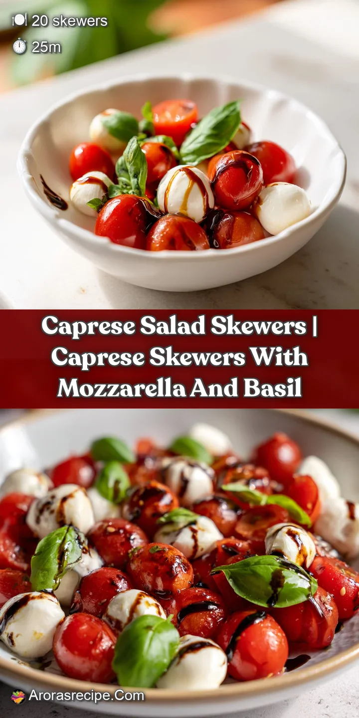 Close-up of a creamy mozzarella ball and ripe cherry tomato drizzled with a dark, glossy balsamic reduction.