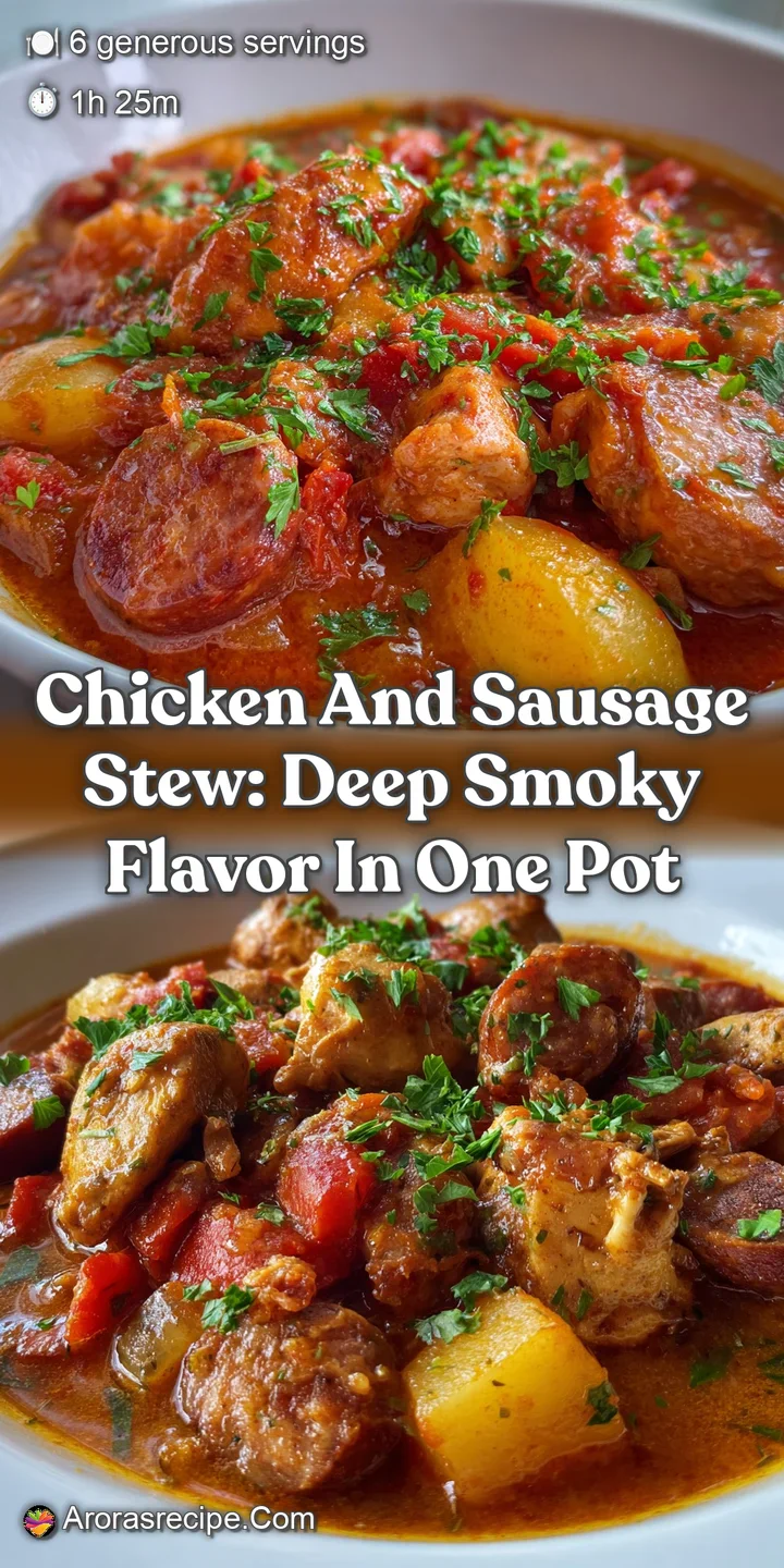 Chicken and Sausage Stew: Deep Smoky Flavor in One Pot