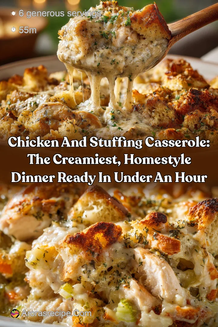 Chicken and Stuffing Casserole: The Creamiest Homestyle Dinner Ready in Under an Hour