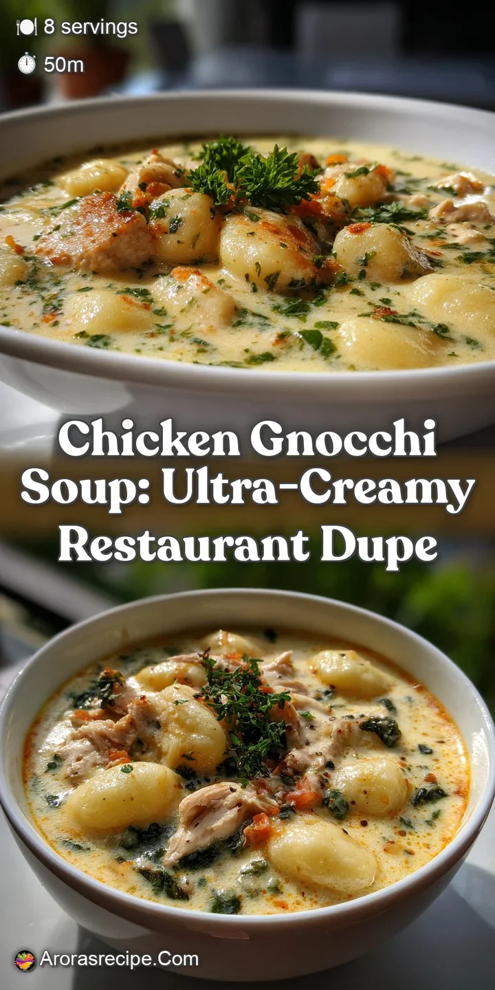 Chicken Gnocchi Soup: Ultra-Creamy Restaurant Dupe