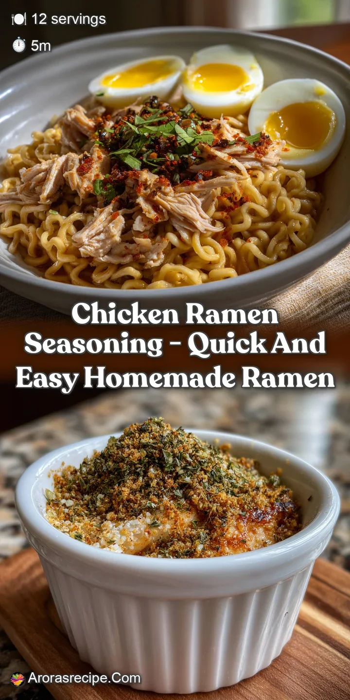 Chicken Ramen Seasoning - Quick and Easy Homemade Ramen