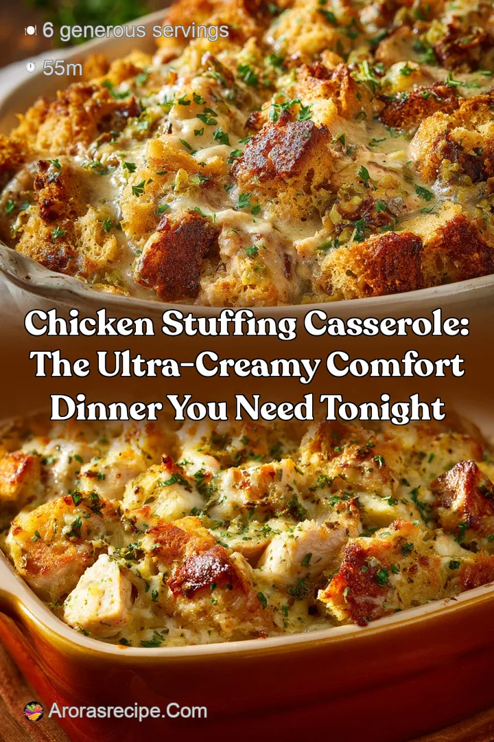Chicken Stuffing Casserole: The Ultra-Creamy Comfort Dinner You Need Tonight