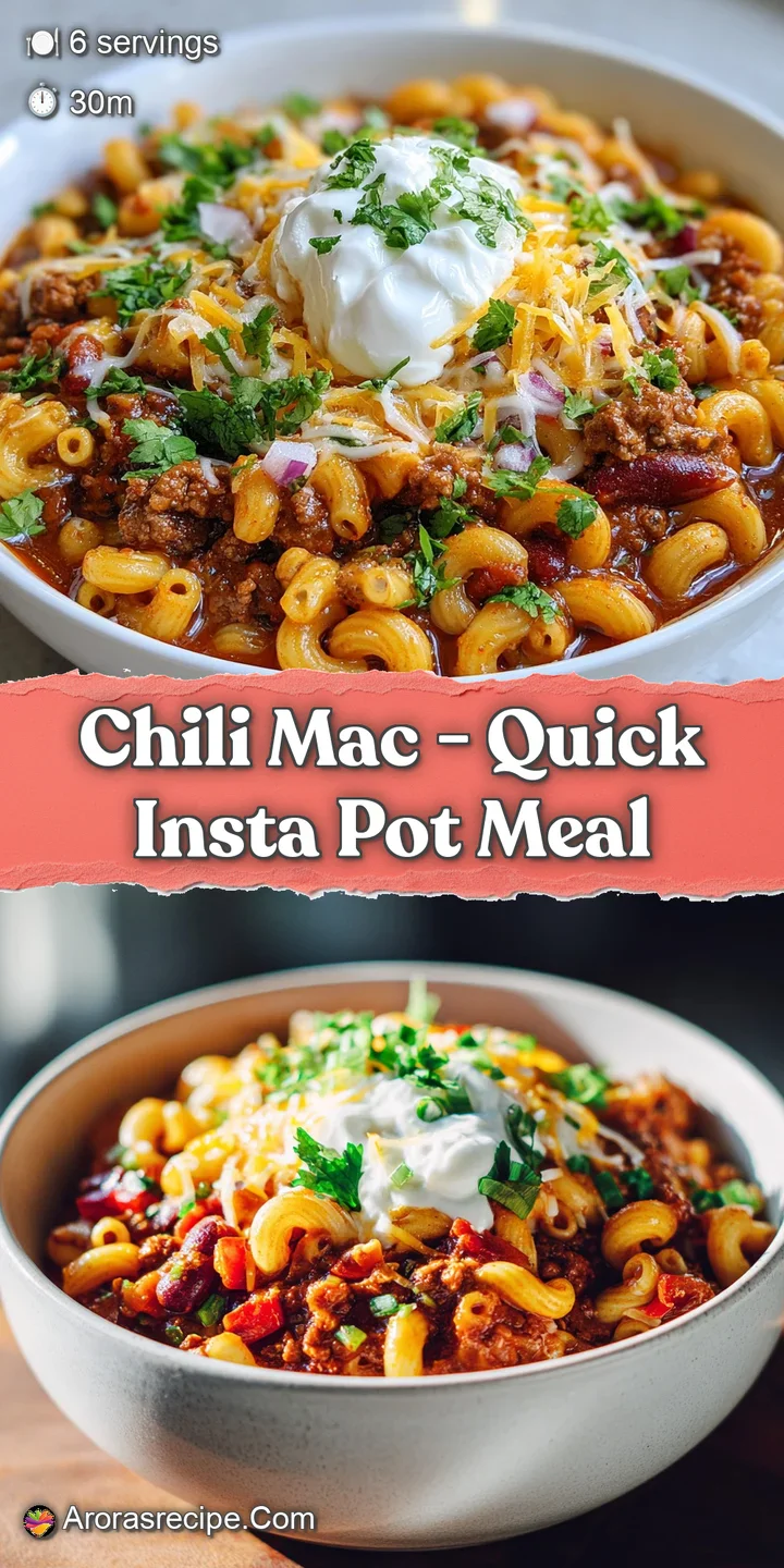 Appetizing swirl of chili mac. Melted cheddar clings to the noodles. Hints of diced tomatoes and beef peek through the che...