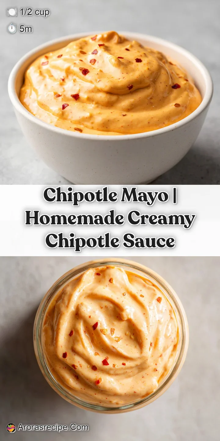 Extreme close-up of thick, creamy orange sauce with tiny specks of smoked chipotle pepper and a glossy finish.