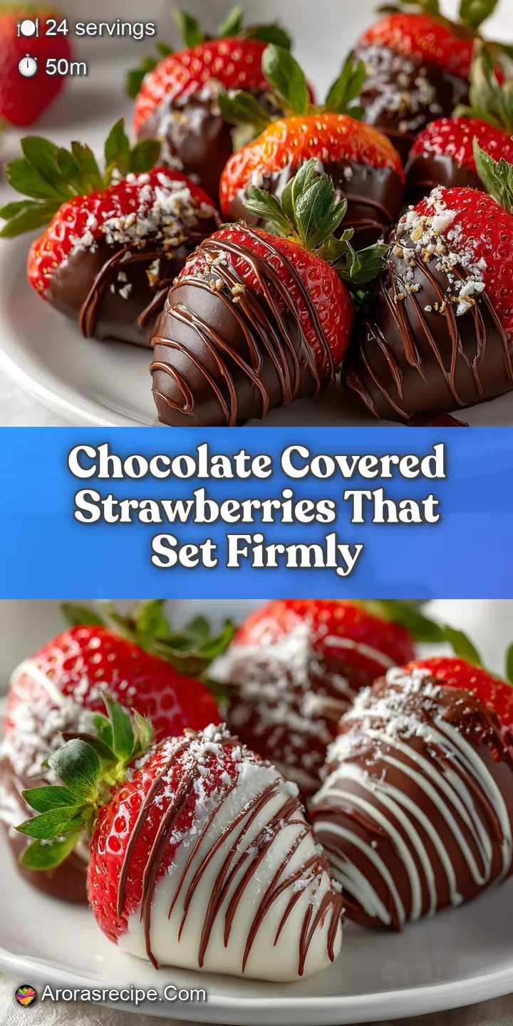 Close-up of a perfectly dipped strawberry with a smooth, rich chocolate shell. Hints of red peek through, promising juicy ...