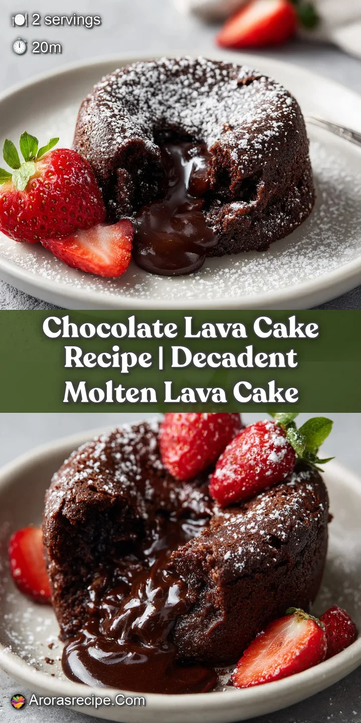 Close-up of a rich, dark chocolate lava cake, its warm center beginning to spill out onto a clean white surface.