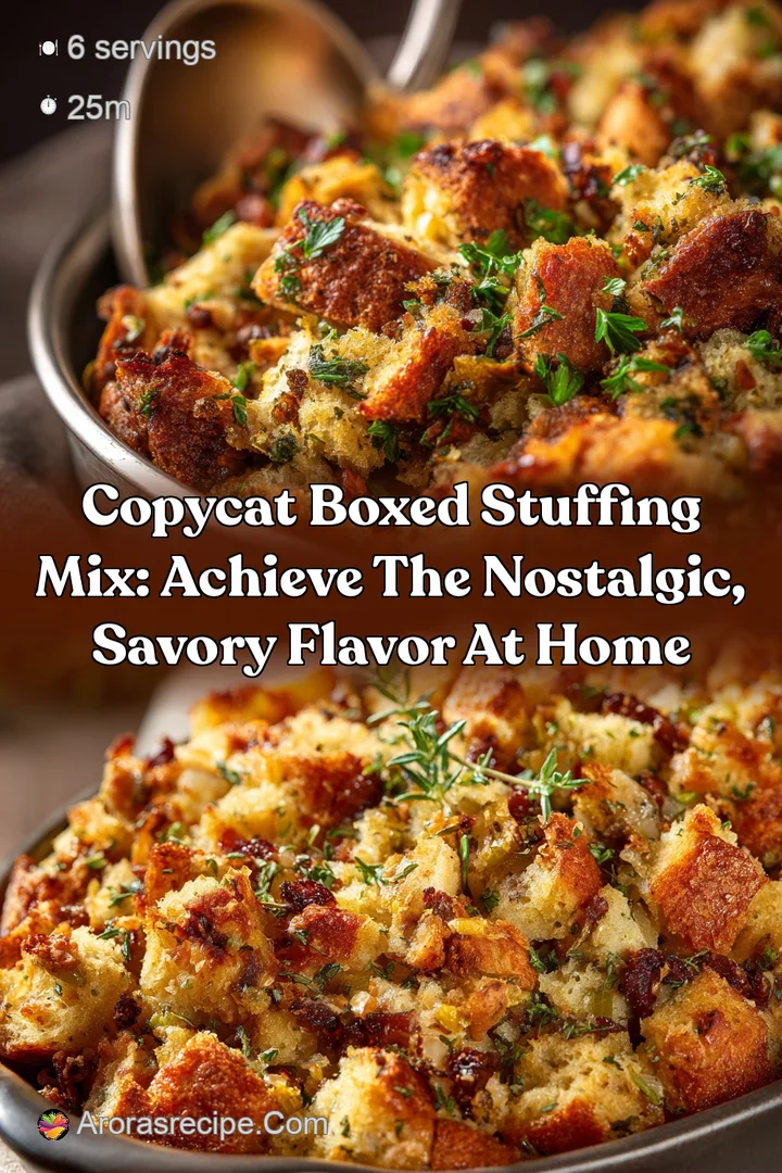 Copycat Boxed Stuffing Mix: Achieve the Nostalgic Savory Flavor at Home