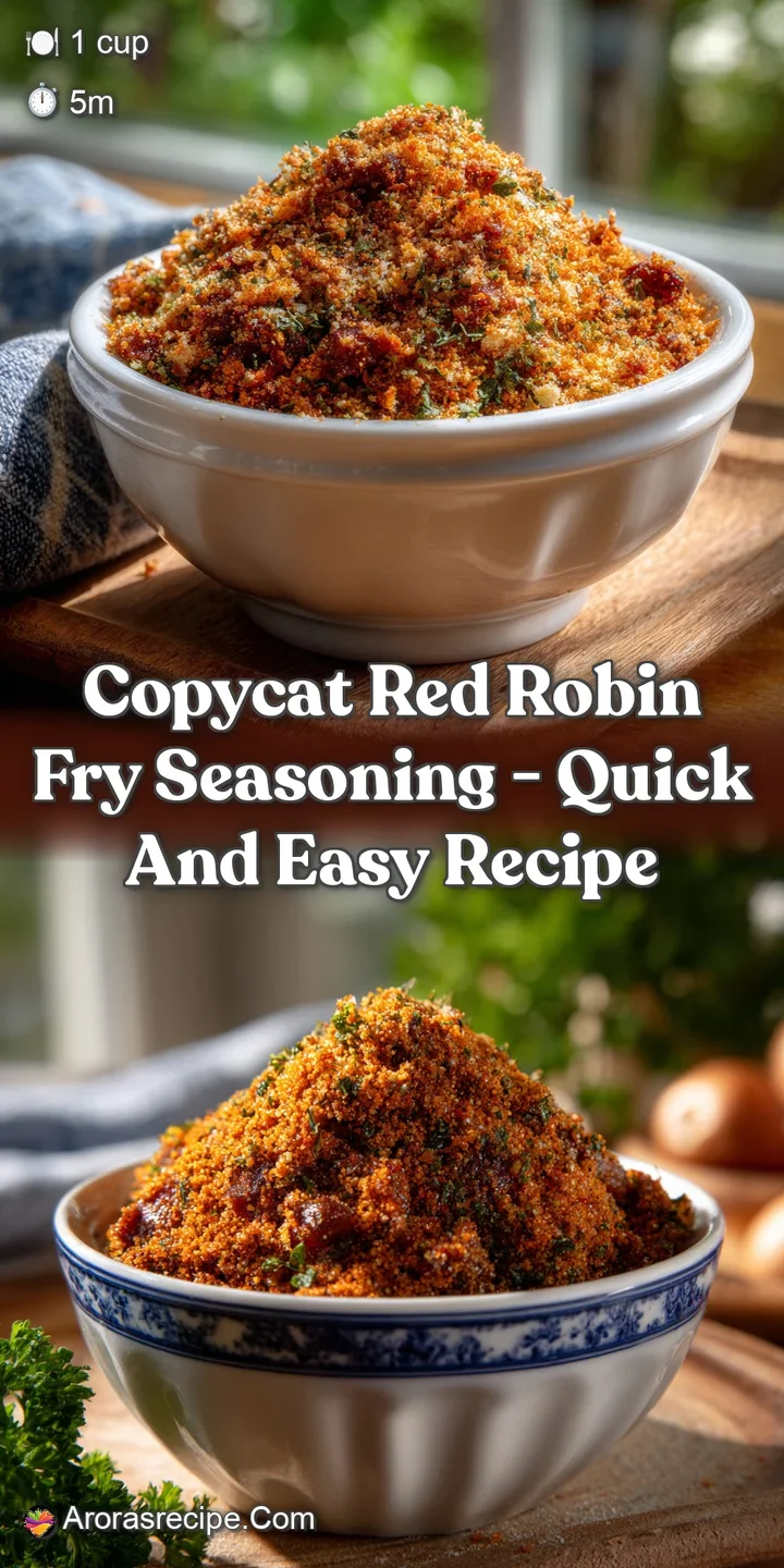 Copycat Red Robin Fry Seasoning - Quick and Easy Recipe