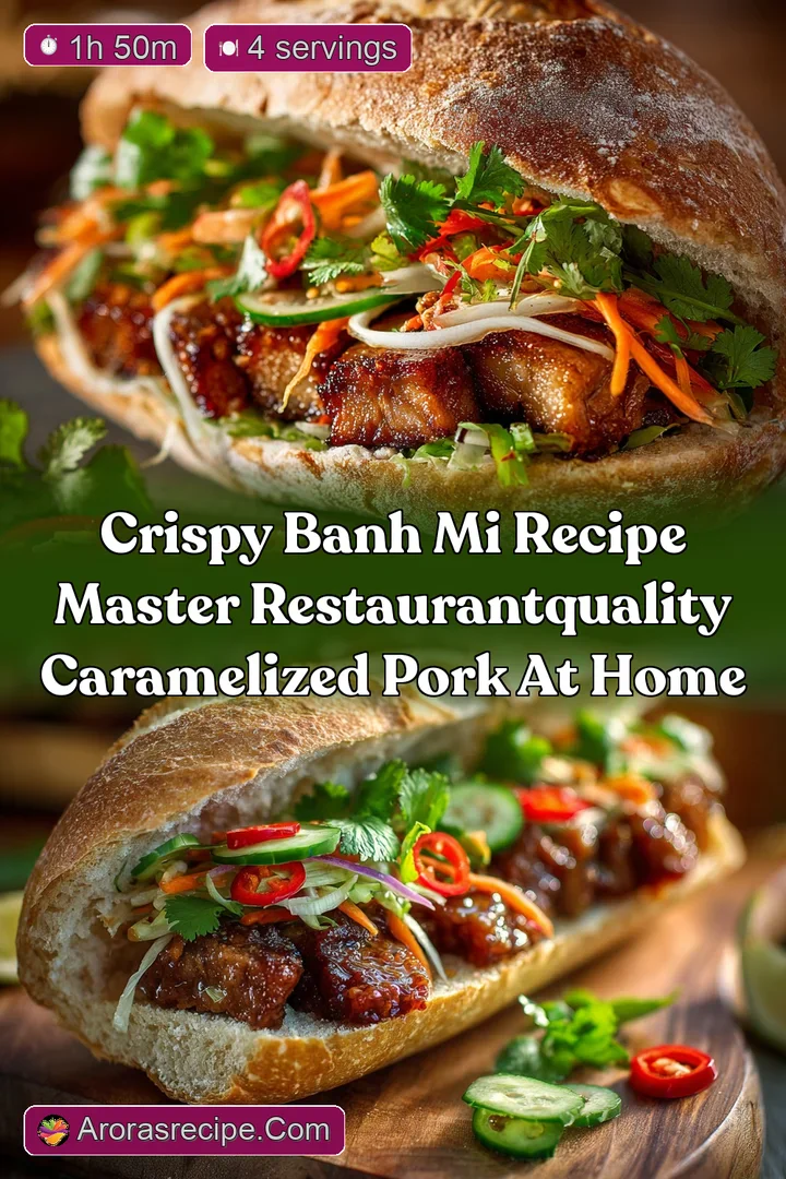 Crispy Banh Mi Recipe Master RestaurantQuality Caramelized Pork at Home