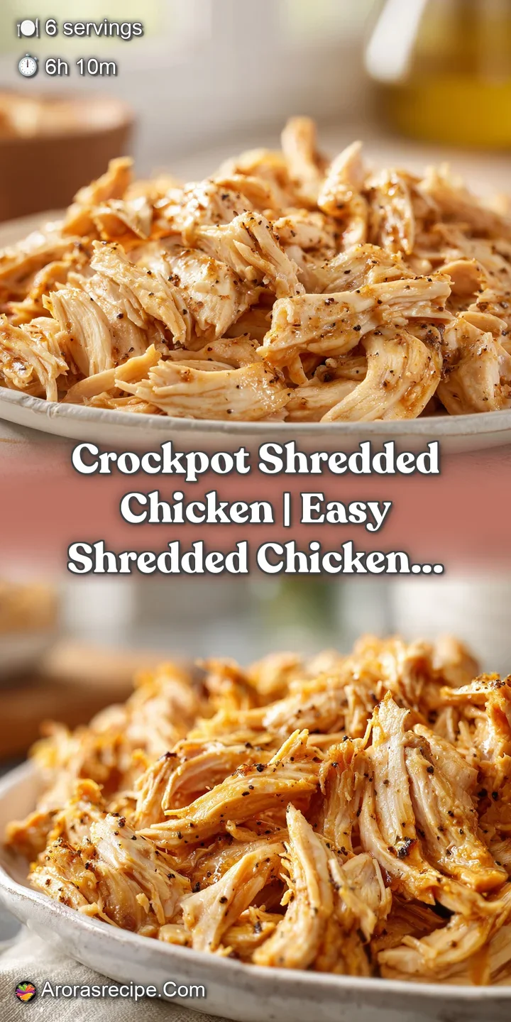 Close-up of moist, succulent shredded chicken fibers glistening with savory juices and a hint of cracked pepper.