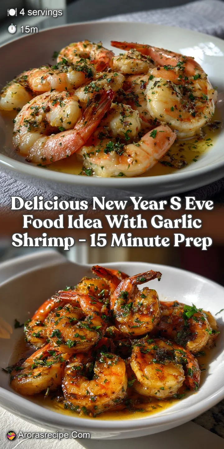 Close-up of succulent shrimp glistening with garlic-infused oil. The textures are inviting, with steam hinting at the dish...