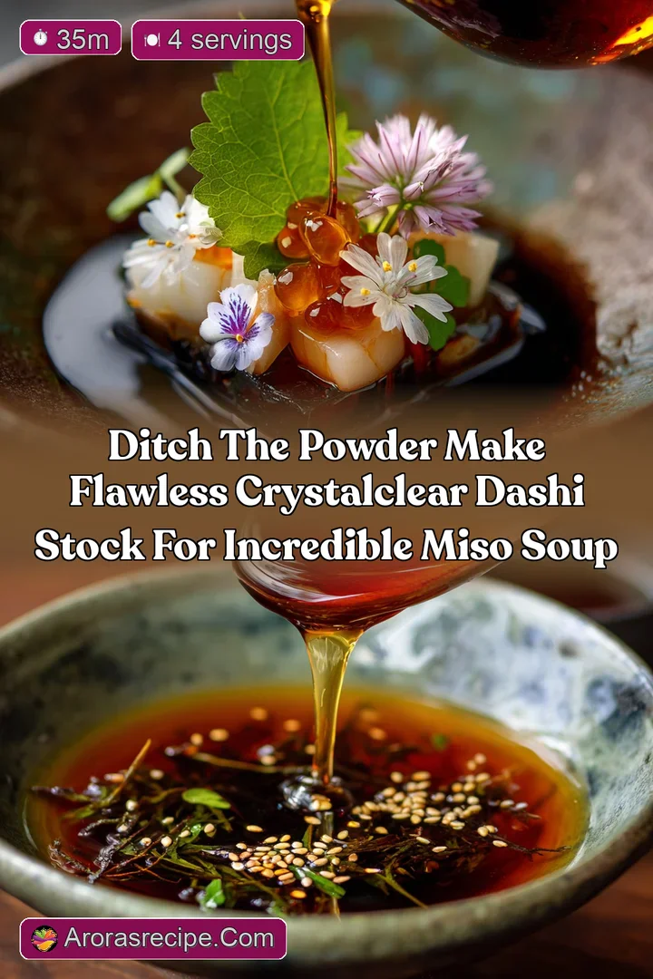 Ditch the powder Make flawless crystalclear Dashi stock for incredible Miso Soup