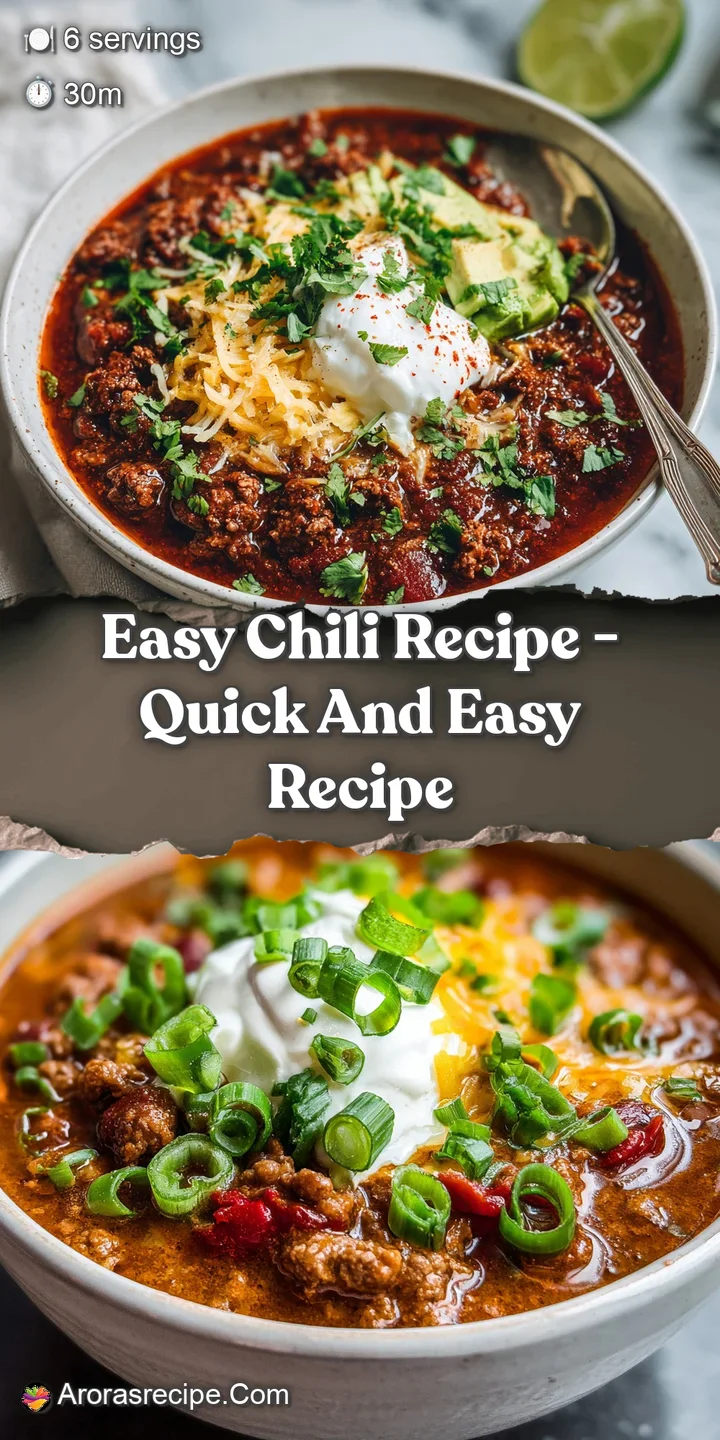 Close-up of rich chili, glistening with a light sheen of oil, showing the texture of beans, meat, and spices; appetizing a...