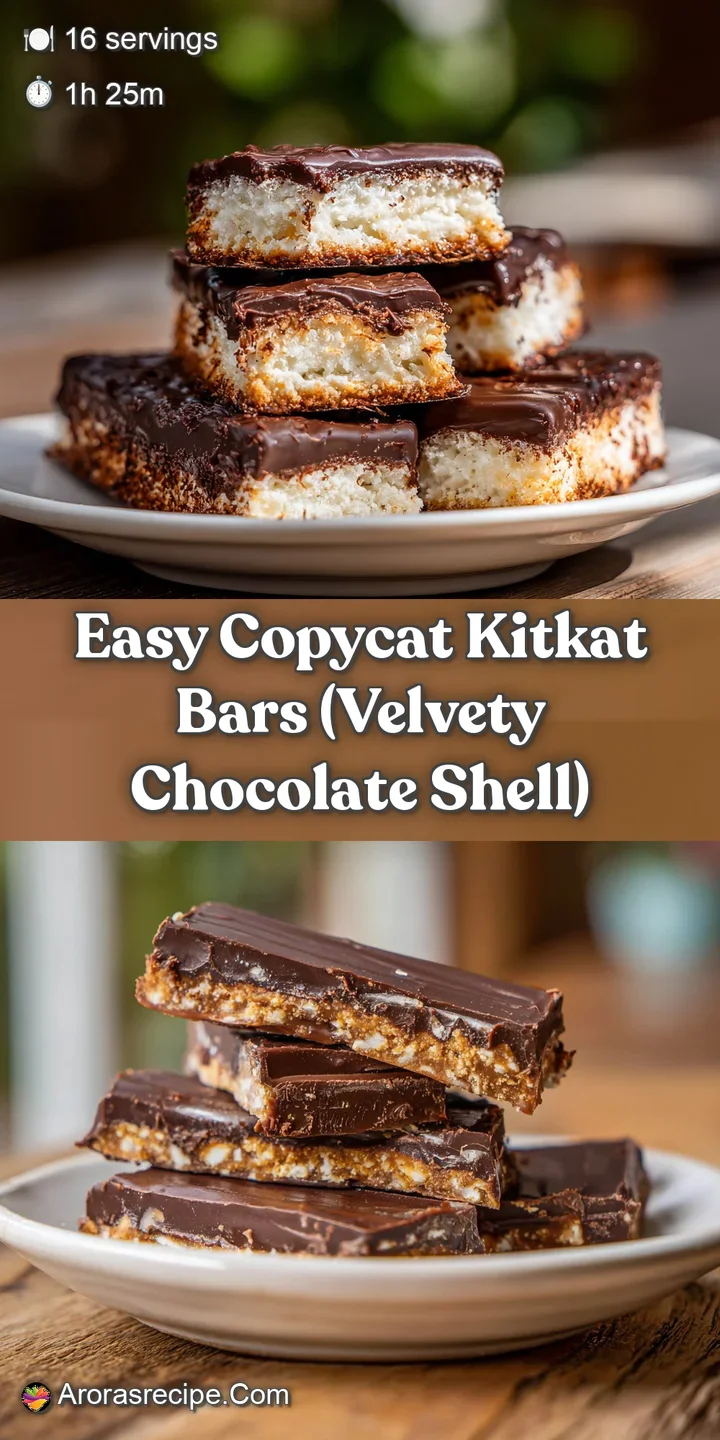 Close-up of a glossy, dark chocolate bar with a satisfying snap, revealing the delicate layers of crunchy wafers inside. D...