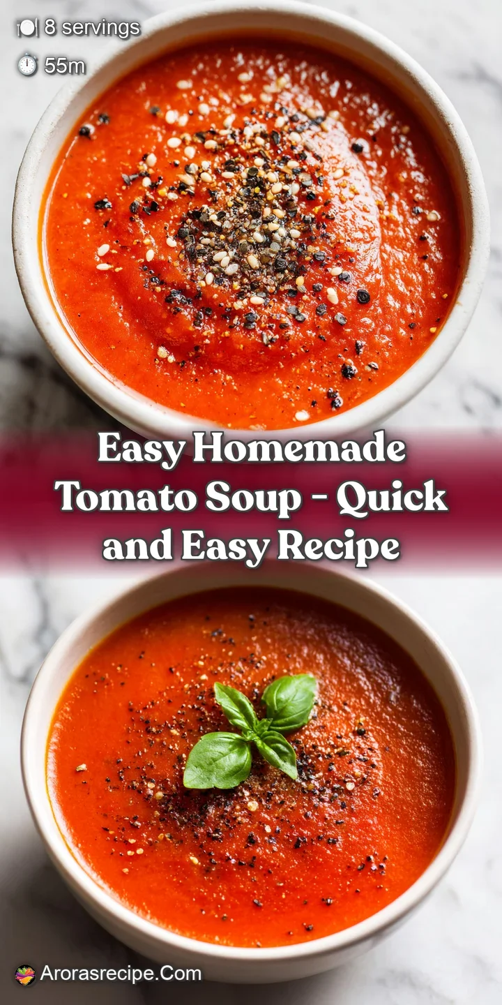 Close-up of thick, creamy red soup showing a smooth texture with a swirl of white cream and cracked black pepper.