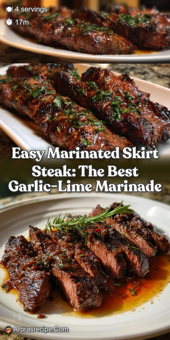 Easy Marinated Skirt Steak: The Best Garlic-Lime Marinade
