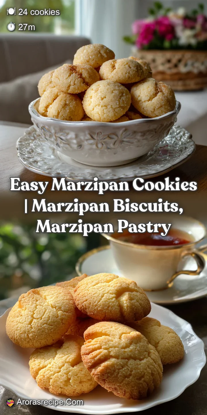 Easy Marzipan Cookies | Marzipan Biscuits Marzipan Pastry