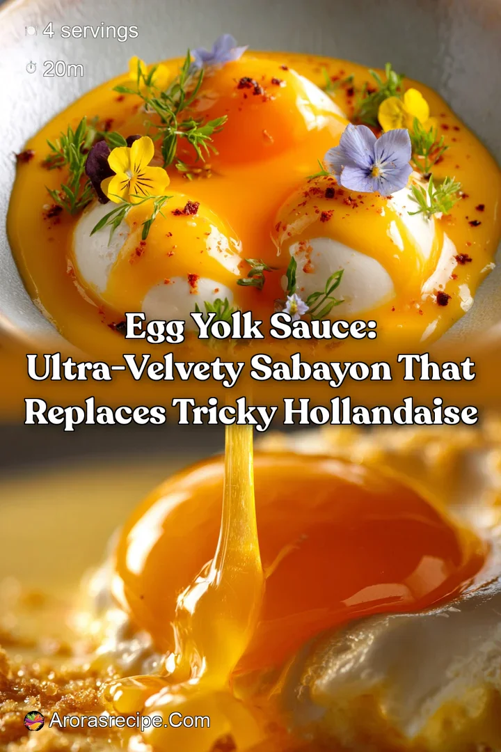 Egg Yolk Sauce: Ultra-Velvety Sabayon That Replaces Tricky Hollandaise