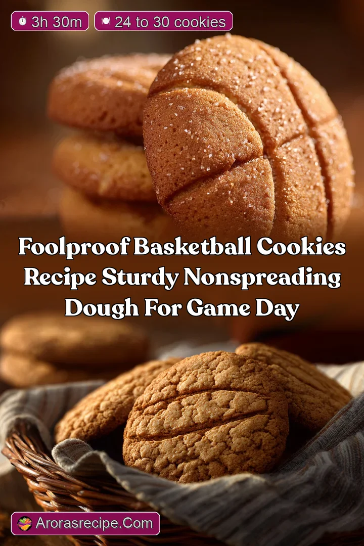 Foolproof Basketball Cookies Recipe Sturdy NonSpreading Dough for Game Day
