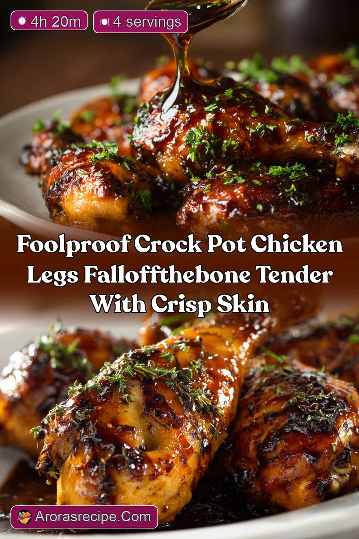 Foolproof Crock Pot Chicken Legs FallofftheBone Tender with Crisp Skin