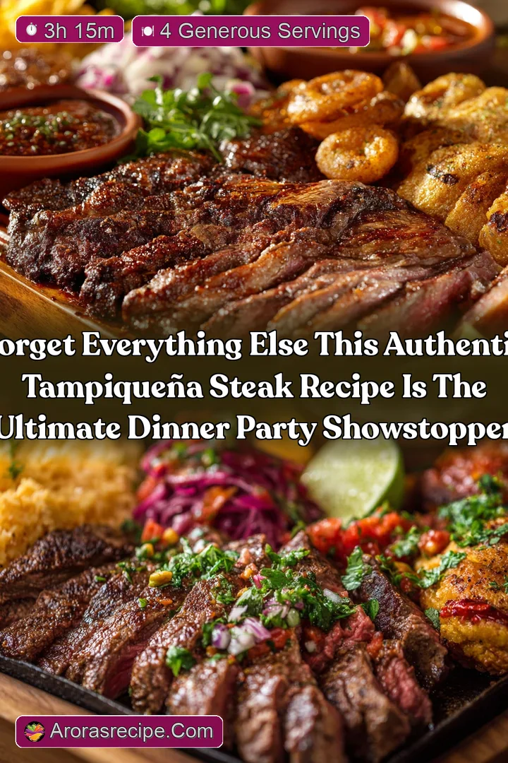 Forget everything else This authentic Tampique&ntilde;a Steak recipe is the ultimate dinner party showstopper