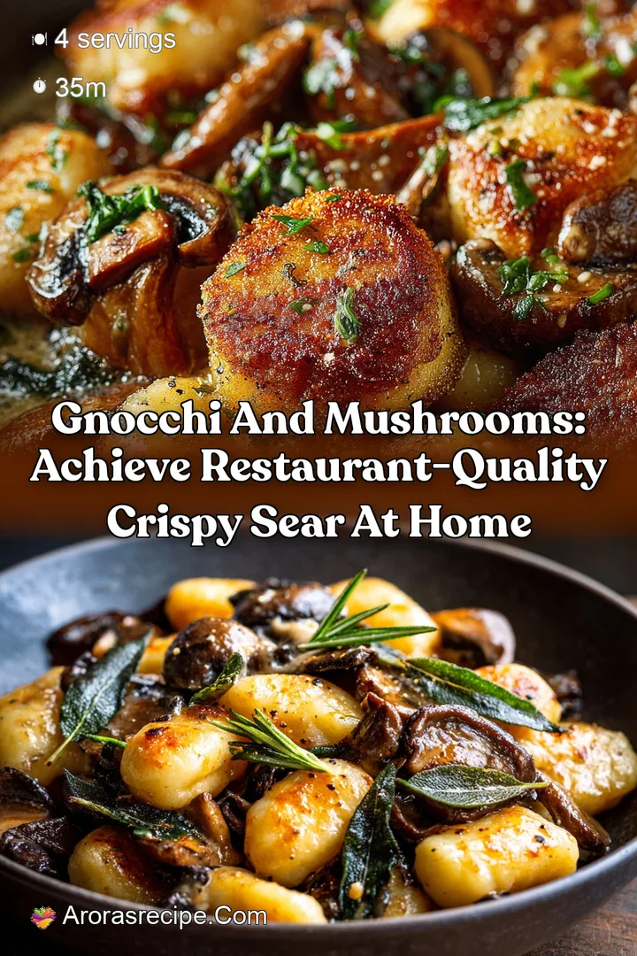 Gnocchi and Mushrooms: Achieve Restaurant-Quality Crispy Sear at Home