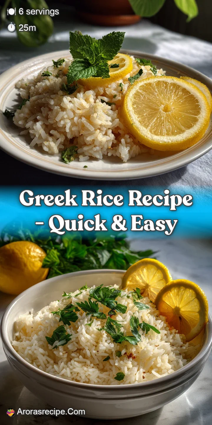 Close-up: Steam rises from lemon-infused rice dotted with herbs. Crumbled feta looks creamy against the juicy tomatoes.