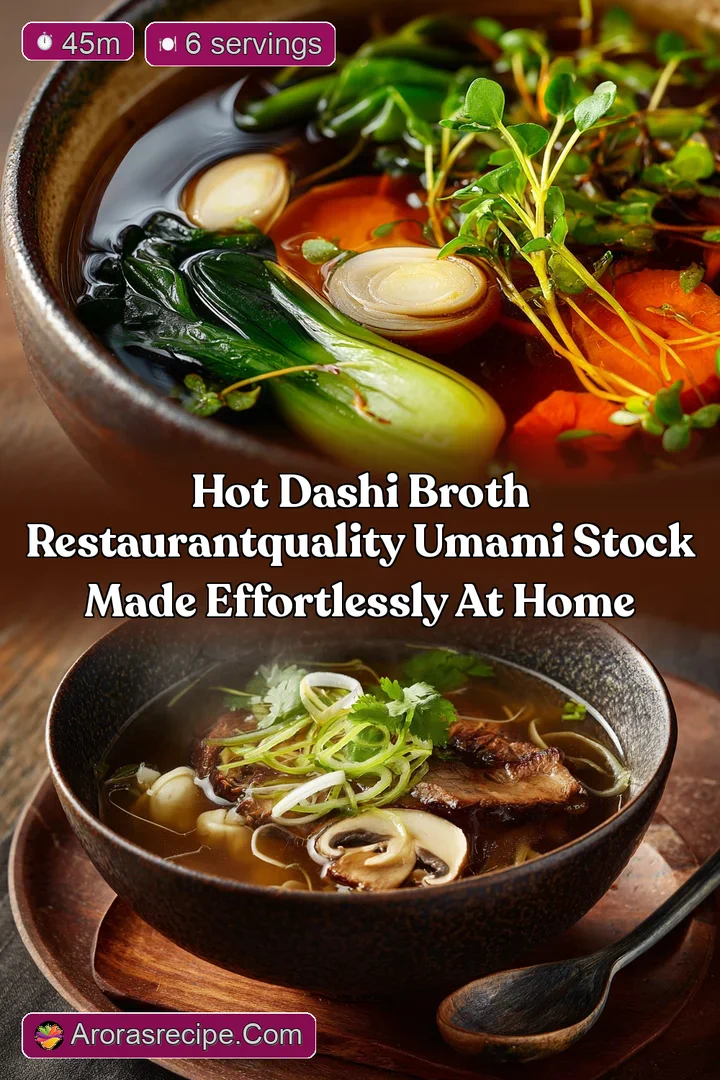 Hot Dashi Broth RestaurantQuality Umami Stock Made Effortlessly at Home