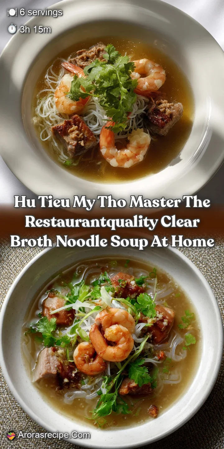 Hu Tieu My Tho Master the RestaurantQuality Clear Broth Noodle Soup at Home
