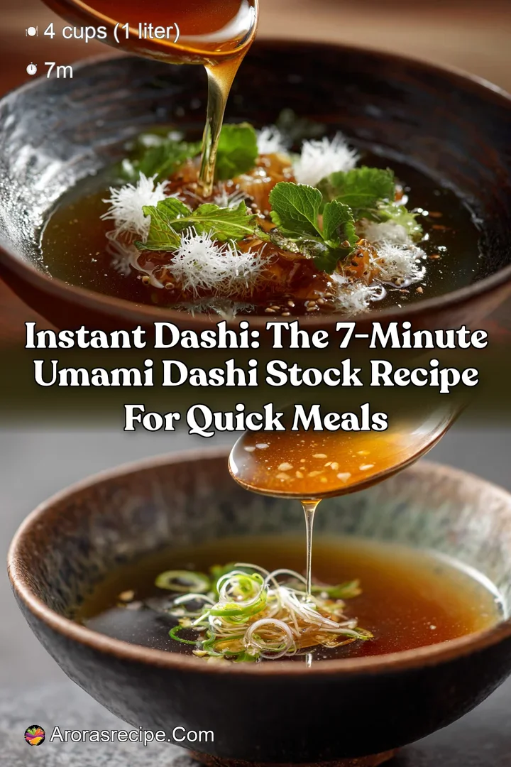Instant Dashi: The 7-Minute Umami Dashi Stock Recipe for Quick Meals